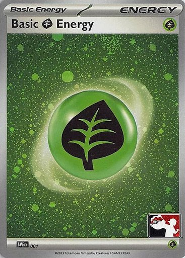 Scarlet & Violet SVE EN01 Basic Grass Energy (Prize Pack League Promo Cosmo Holo)