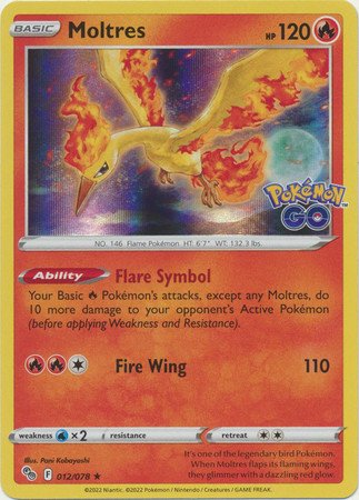 Pokemon GO 012/078 Moltres (Holo)