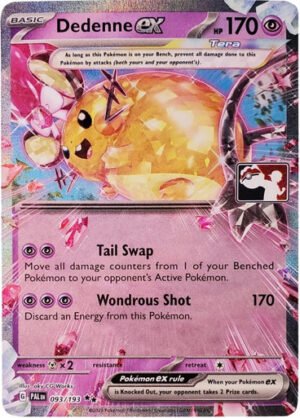 SV Paldea Evolved 093/193 Dedenne ex (Prize Pack League Promo)