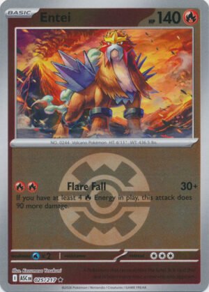 ME Ascended Heroes 025/217 Entei (Reverse Holo BALL SYMBOL)