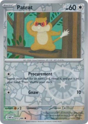 SV White Flare 072/086 Patrat (Reverse Holo)