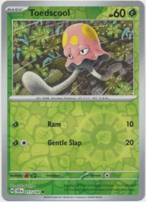 SV Stellar Crown 017/142 Toedscool (Reverse Holo)