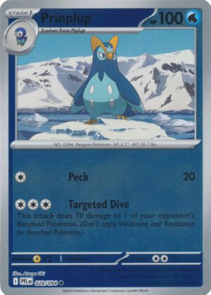 ME Phantasmal Flames 028/094 Prinplup (Reverse Holo)