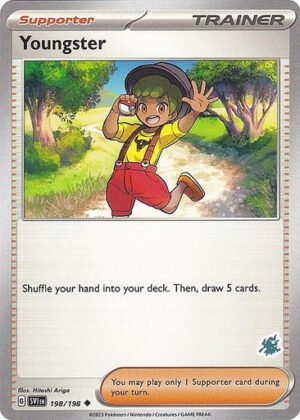 Scarlet & Violet (Base Set) 198/198 Youngster (Darkrai Symbol)