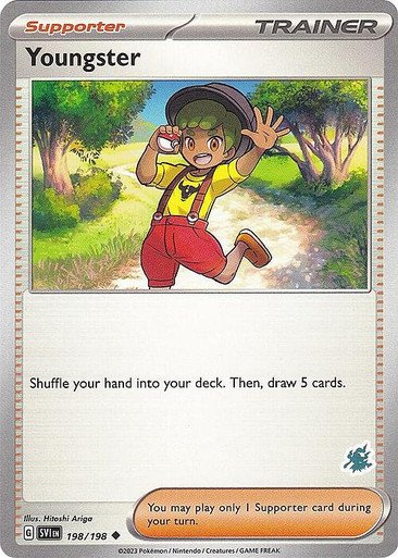 Scarlet & Violet (Base Set) 198/198 Youngster (Darkrai Symbol)