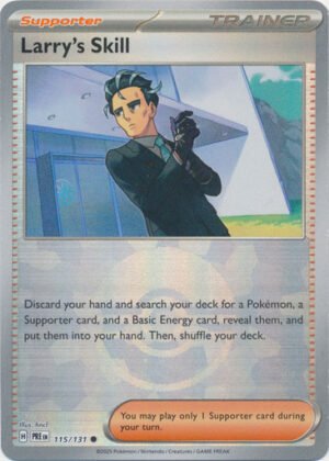 SV Prismatic Evolutions 115/131 Larry's Skill (POKE BALL Pattern Holo)