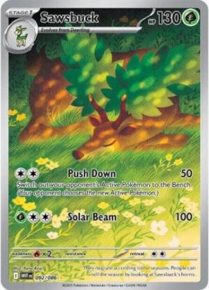 SV White Flare 092/086 Sawsbuck (Illustration Rare)