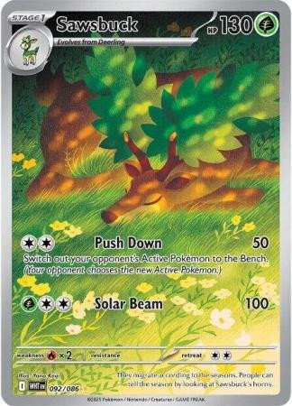 SV White Flare 092/086 Sawsbuck (Illustration Rare)