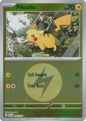 ME Ascended Heroes 055/217 Pikachu (Reverse Holo ENERGY SYMBOL)