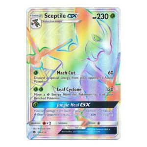 SM Lost Thunder 216/214 Sceptile GX (Rainbow Rare)