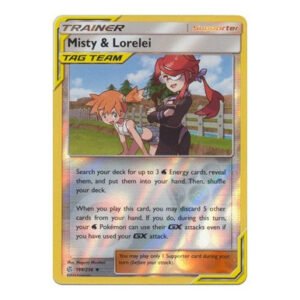 SM Cosmic Eclipse 199/236 Misty & Lorelei (Tag Team) (Reverse Holo)