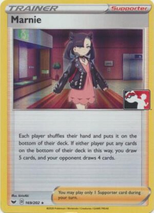Sword & Shield (Base) 169/202 Marnie (Prize Pack League Promo Holo)