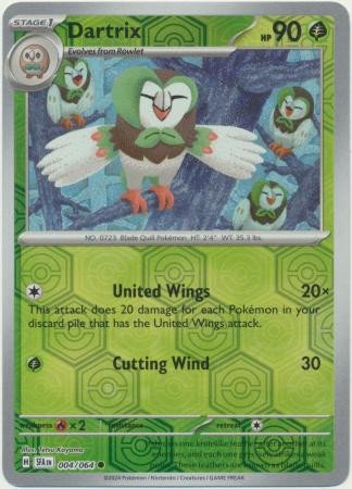 SV Shrouded Fable 004/064 Dartrix (Reverse Holo)