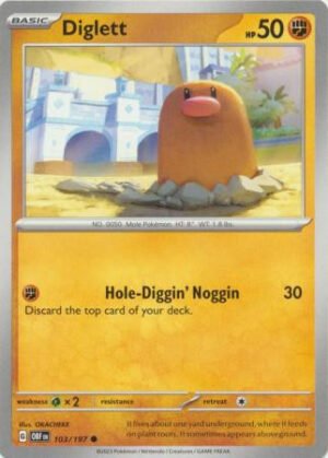 SV Obsidian Flames 103/197 Diglett
