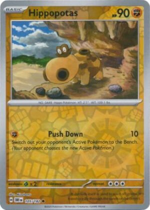SV Destined Rivals 105/182 Hippopotas (Reverse Holo)