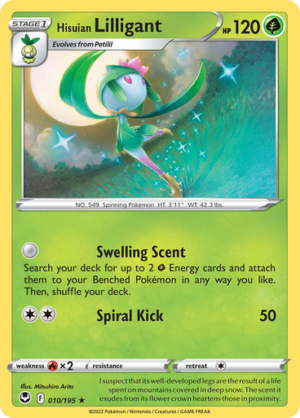 SWSH Silver Tempest 010/195 Hisuian Lilligant