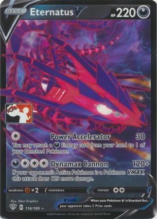 Darkness Ablaze 116/189 Eternatus V (Prize Pack League Promo)