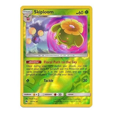 SM Lost Thunder 13/214 Skiploom (Reverse Holo)