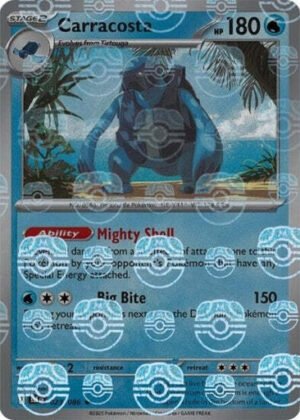 SV Black Bolt 023/086 Carracosta (MASTER BALL Reverse Holo)