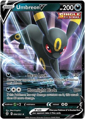 Evolving Skies 094/203 Umbreon V (Half Art NON-HOLO)