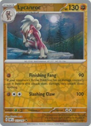 SV Obsidian Flames 117/197 Lycanroc (Reverse Holo)
