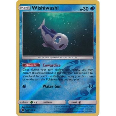 Sun and Moon (Base Set) 44/149 Wishiwashi (Reverse Holo)