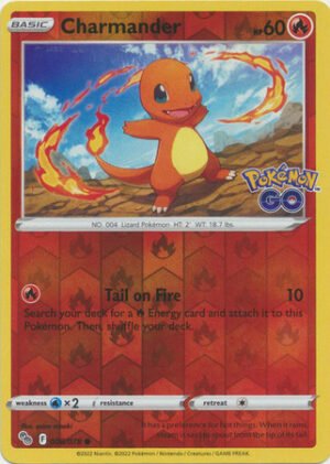 Pokemon GO 008/078 Charmander (Reverse Holo)