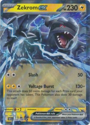 SV Black Bolt 034/086 Zekrom ex (Half Art)