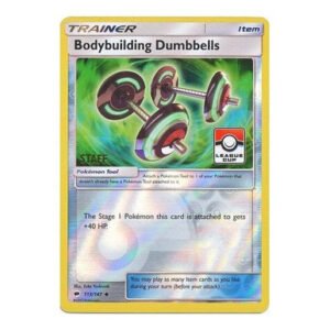 SM Burning Shadows 113/147 Bodybuilding Dumbbells (League Promo STAFF)