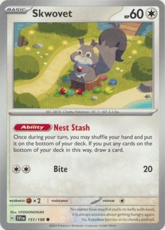 Scarlet & Violet (Base Set) 151/198 Skwovet