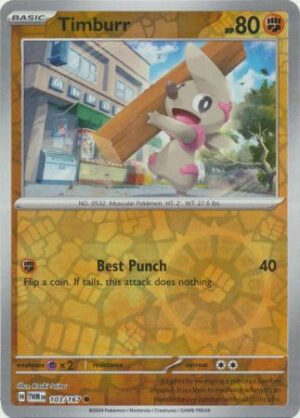 SV Twilight Masquerade 103/167 Timburr (Reverse Holo)