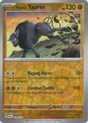 SV Paldea Evolved 108/193 Paldean Tauros (Reverse Holo)