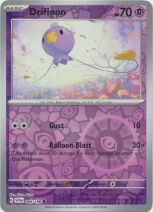 Scarlet & Violet (Base Set) 089/198 Drifloon (Reverse Holo)