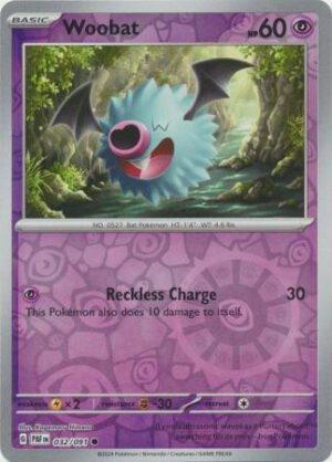 SV Paldean Fates 032/091 Woobat (Reverse Holo)