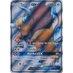 Sun and Moon (Base Set) 144/149 Tauros GX (Full Art)