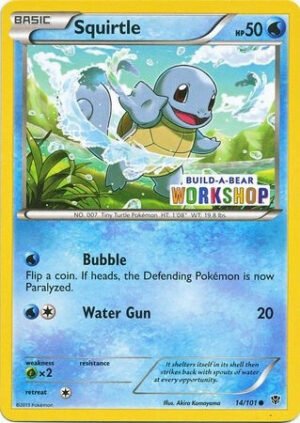 Plasma Blast 14/101 Squirtle (Build-A-Bear Workshop)