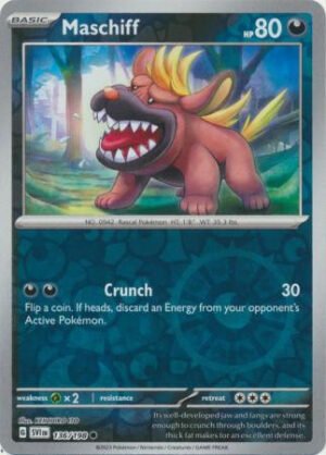 Scarlet & Violet (Base Set) 136/198 Maschiff (Reverse Holo)