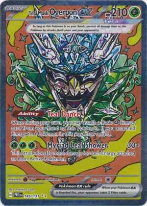 SV Prismatic Evolutions 145/131 Teal Mask Ogerpon ex (Alternative Art, Full Art)