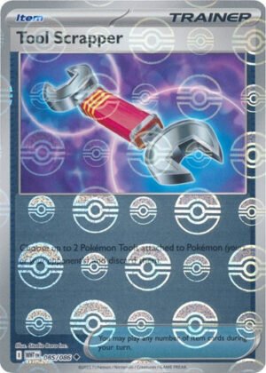 SV White Flare 085/086 Tool Scrapper (POKE BALL Reverse Holo)