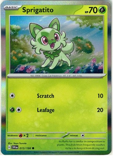 Scarlet & Violet (Base Set) 013/198 Sprigatito (Holo)