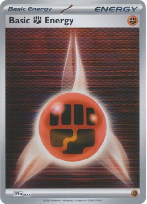 Scarlet & Violet SVE EN22 Basic Fighting Energy (Tinsel Holo)