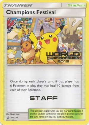 Sun & Moon Promo SM231 Champions Festival (Staff)