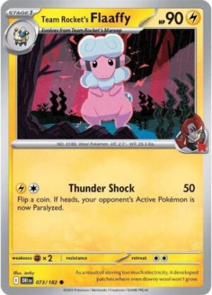 SV Destined Rivals 073/182 Team Rocket’s Flaaffy