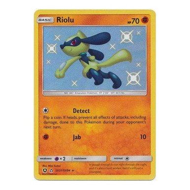 SM Ultra Prism SV21/SV94 Riolu (Hidden Fates Shiny Vault Holo)