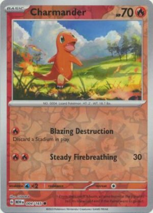Scarlet & Violet 151 004/165 Charmander (Reverse Holo)
