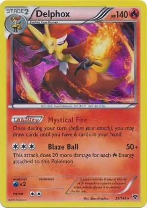 XY Base Set 26/146 Delphox (Holo)