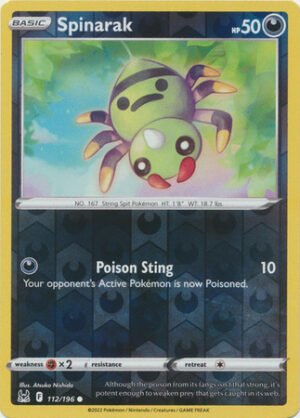 SWSH Lost Origin 112/196 Spinarak (Reverse Holo)