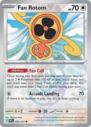 SV Prismatic Evolutions 085/131 Fan Rotom (MASTER BALL Pattern Holo)