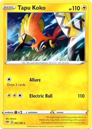 Darkness Ablaze 061/189 Tapu Koko (Non-Holo)