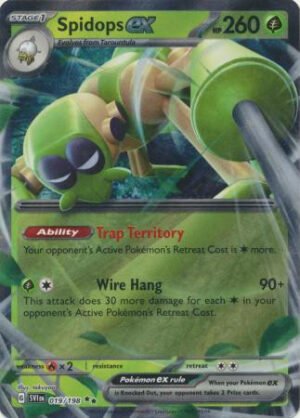 Scarlet & Violet (Base Set) 019/198 Spidops ex (Half Art)